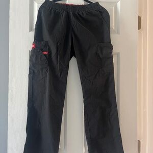 Dickies petite black womens scrub pants